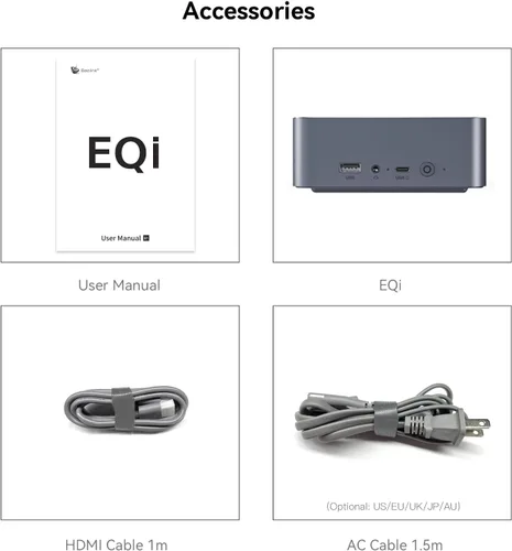 Miniatura 9 de Beelink Mini PC, EQi13 Pro Mini Computadoras Intel i5 13500H (hasta 4.7 GHz) 12C/16T, Micro PC 32GB DDR4 RAM 1TB M.2 PCIe4.0 x4 SSD, computadora