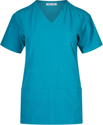 Miniatura 2 de Minty Mint Conjunto de uniforme médico ligero y duradero para mujer
