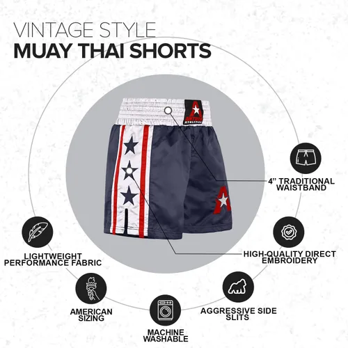 Miniatura 21 de Anthem Athletics Pantalones cortos de Muay Thai para hombre, pantalones cortos de Muay Thai para mujer - Kickboxing Short Boxing Trunks 5050 Classic