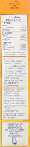 Miniatura 3 de Wheatena Toasted Hot Wheat Cereal 20 oz Pack of 6