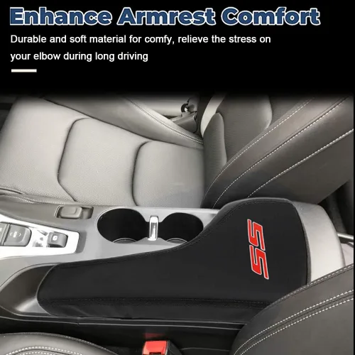 Miniatura 2 de Funda para reposabrazos de consola central, consola de protección completa, reposabrazos de cuero, accesorios interiores para Chevrolet Camaro