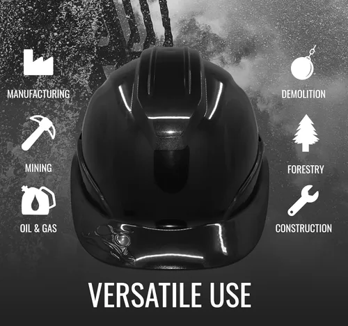 Miniatura 5 de Bullhead Safety - Casco con ventilación y suspensión de cuatro puntos con bloqueo deslizante