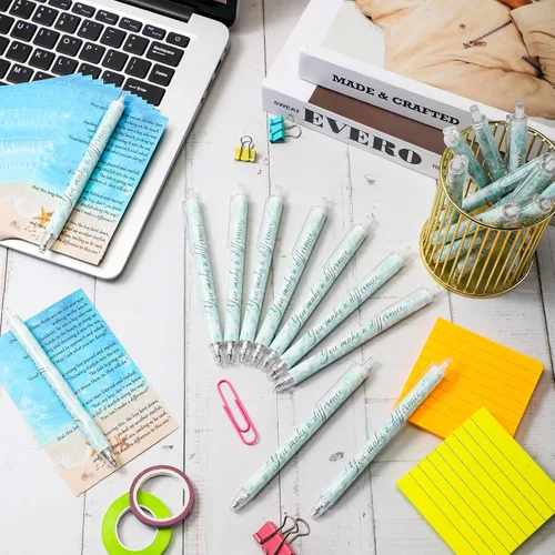Miniatura 4 de Seajan 30 juegos de Starfish Story Gifts Bulk You Make a Difference Bolígrafos con tarjetas de estrellas de mar para empleados, compañeros