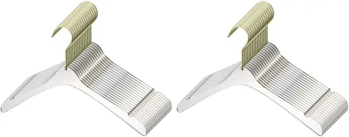 Miniatura 8 de YBM Home Perchas acrílicas transparentes hechas de acrílico transparente para un aspecto y tacto lujosos para armario, perchas de ropa organizan