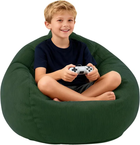 Miniatura 10 de LPMOERA Puf de espuma viscoelástica para niños/adolescentes con relleno redondo para niños, para sala de estar, dormitorio, dormitorio