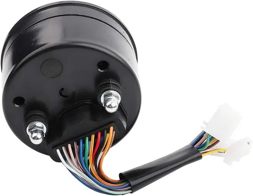 Miniatura 8 de Acouto Velocímetro tacómetro para motocicleta 12000RPM universal motocicleta retroiluminación LED tacómetro digital velocímetro medidor MPH DC 12V