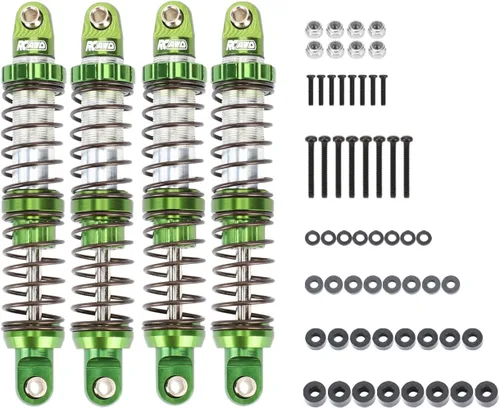 Miniatura 15 de RCAWD Amortiguadores de 80 mm 7075 Universales para actualizaciones de rastreador RC 1/10, amortiguadores RC con resorte para SCX10 I II III Pro Azul
