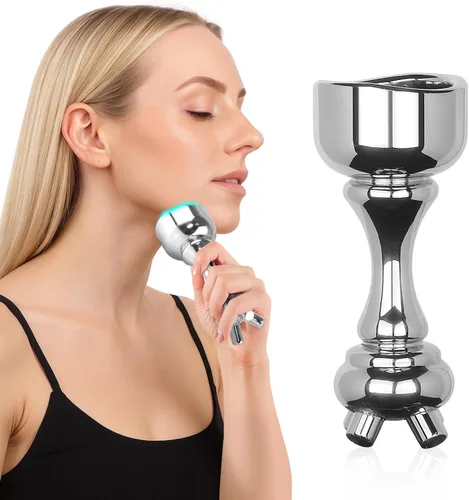 Miniatura 14 de ONUEMP Cepillo de celulitis de acero inoxidable, herramienta de masaje fascia, kit de maderoterapia para Gua Sha, escultura corporal de hielo