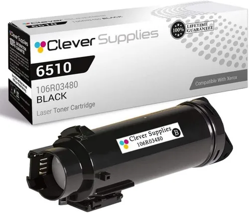 Miniatura 142 de CS compatible Xerox Phaser 6510/WorkCentre 6515 (106r03480) 2 cartuchos de tóner negro para Phaser 6510, WorkCentre 6515 2 negro