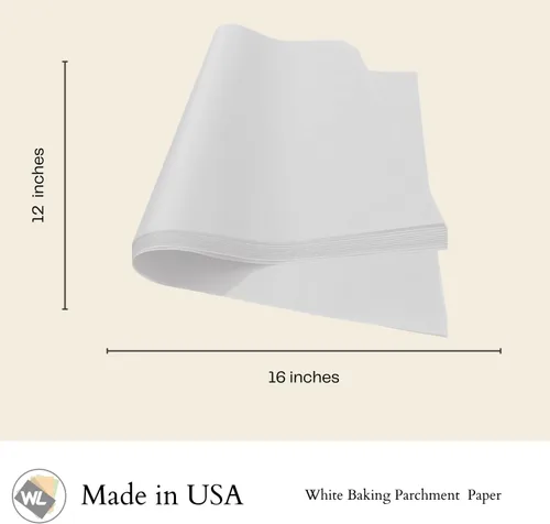 Miniatura 3 de Papel pergamino de 12 x 16 para hornear, 200 medias hojas Worthy Liners antiadherentes precortados perfectos para hornear galletas y pasteles
