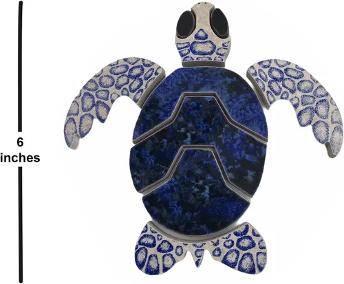 Miniatura 7 de Aquatic Custom Tile Blue Sea Turtle Group - Mosaico de piscina de porcelana