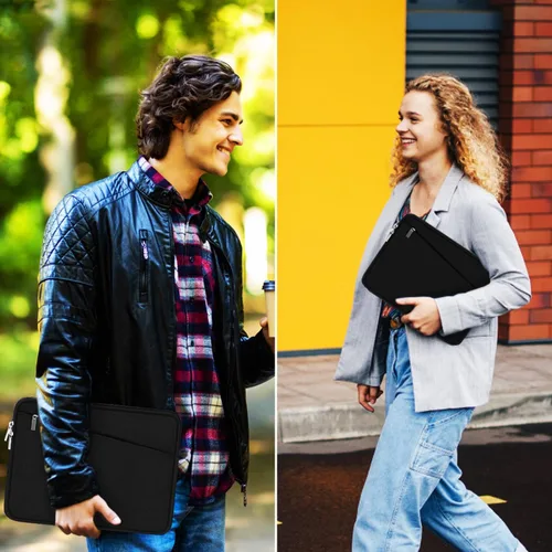 Miniatura 7 de Funda para laptop de 15.6 pulgadas, bolsa protectora para computadora con bolsillo frontal, maletín delgado para 15-16 pulgadas HP, Dell, Lenovo