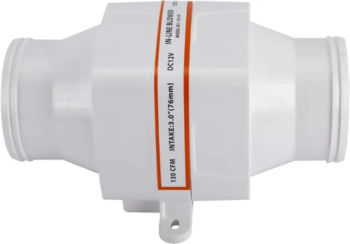 Miniatura 9 de Yaegoo Marine Boat - Soplador de aire de sentina en línea de 3" DC 12V 130 CFM
