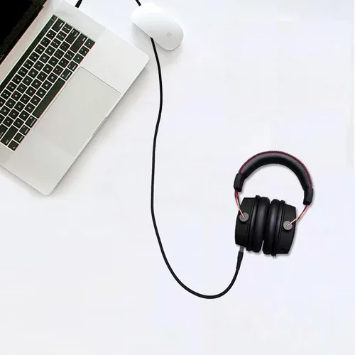 Miniatura 6 de Cable de audio de repuesto compatible con Kingston Hyperx Cloud Alpha para Hyper X Cloud Mix, para auriculares Logitech G933, G633