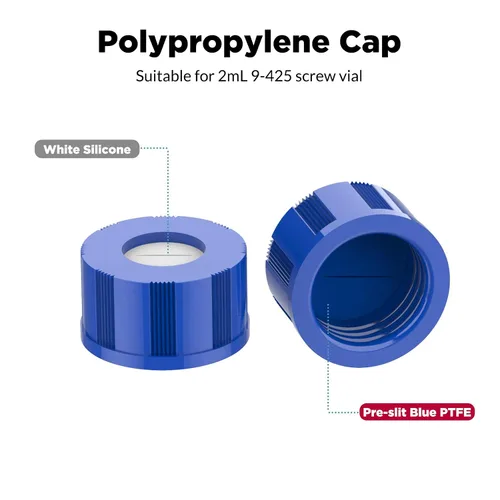Miniatura 3 de Membrane Solutions Viales de muestreo automático, viales de HPLC de 0.1 fl oz, viales de ámbar de laboratorio 9-425 con punto de escritura