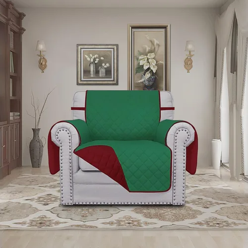 Miniatura 2 de Easy-Going - Funda reversible para sillón, resistente al agua, funda protectora para muebles con correas elásticas, para mascotas, niños, perros