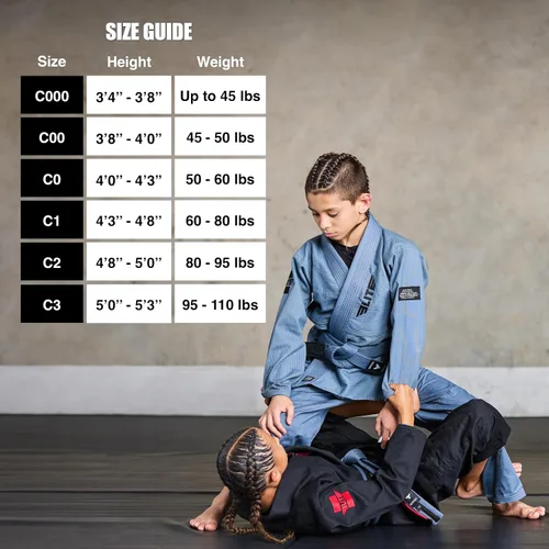 Miniatura 4 de Elite Sports Kids BJJ GI - Kimono brasileño Jiujitsu Gi con tela preencogida y cinturón, para niños y jóvenes, aprobado por la IBJJF