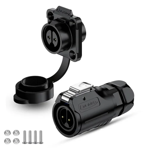 Miniatura 13 de CNLINKO Conector Circular de Panel IP68 M16 de Plástico de 3 Pines Macho y Hembra Eléctrico Impermeable Arnés de Cables Automático Soldadura