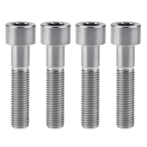 Miniatura 8 de Tornillos Allen de cabeza hueca de titanio M10 20 25 30 35 40 45 50 55 2.362 in Tornillos paquete de 4 (M10 x 0.787 in, paso 0.049 in, negro)
