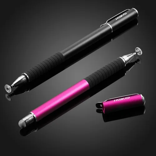 Miniatura 2 de MEKO (2 piezas) [Serie de Precisión 2 en 1] Lápiz Táctil de Disco/Stylus para Todos los Dispositivos de Pantalla Táctil Paquete con 4 Puntas