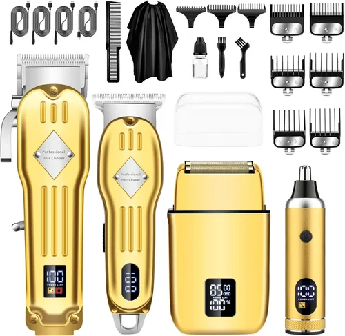 Miniatura 8 de SUNNOW Cortapelos Profesional Inalámbrico para Hombres, Afeitadoras Eléctricas de Lámina y Kit Recortador de Barba y Cabello, Máquinas de Corte