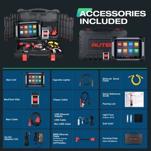 Miniatura 9 de Autel Escáner MaxiSYS MS908S PRO II: 2026 Igual que MSUltra MS919 Elite II PRO con función J2534 ECU, herramienta de escaneo bidireccional, hasta