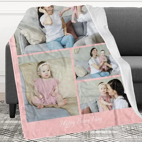Miniatura 12 de Manta personalizada con imagen, mantas personalizadas para adultos y niños, manta de fotos personalizable, mantas personalizadas como regalo para 5