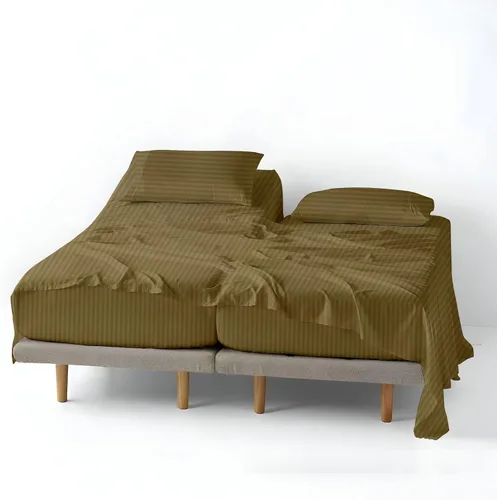Miniatura 34 de ARlinen Juego de sábanas divididas tamaño Queen, 5 piezas, 100% algodón egipcio, bolsillo profundo de 16 pulgadas, ropa de cama suave de lujo