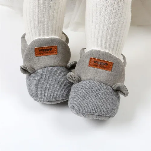 Miniatura 2 de LAFEGEN Botines de bebé para niños y niñas con forro suave, agarre antideslizante, calcetines para recién nacidos, zapatos de cuna para primeros