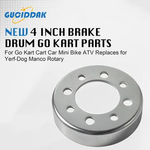 Miniatura 3 de Nuevo tambor de freno de 4 pulgadas Go Kart piezas para Go Kart Cart Car Mini Bike ATV reemplaza para Yerf-Dog Manco Rotary