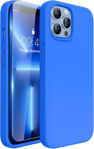 Miniatura 10 de Miracase Funda diseñada para iPhone 13 Pro Max con protector de pantalla, [forro de microfibra suave antiarañazos], funda protectora de silicona