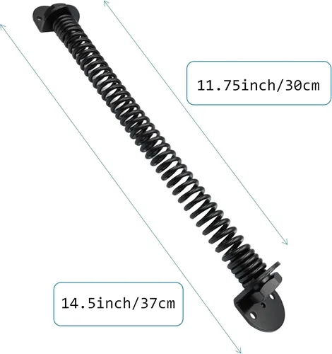Miniatura 3 de 2 muelles de puerta de cierre automático de 14 pulgadas para puertas izquierda o derecha y puertas de metal al aire libre