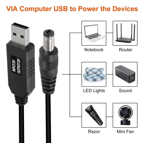 Miniatura 6 de AITRIP 10 unids/set DC 5.5X 0.083 in hembra de ángulo recto conector conector conector adaptador de corriente macho universal con cable