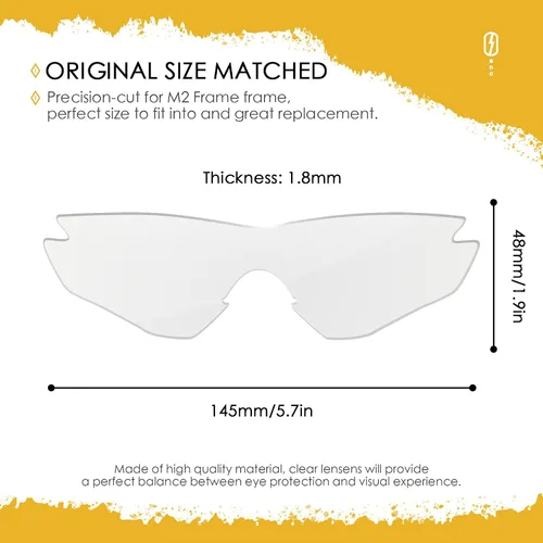 Miniatura 24 de Lentes de repuesto ANSI Z87.1 para gafas de sol Oakley M2 Frame OO9212