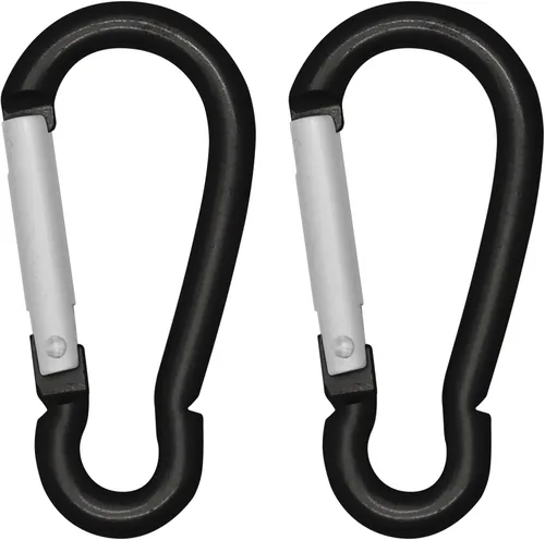 Miniatura 9 de LESHIRY Mosquetón grande de 3 pulgadas en aluminio, forma D, Premium, duradero, con clip para llavero, gancho de anillo en D, accesorios para 2