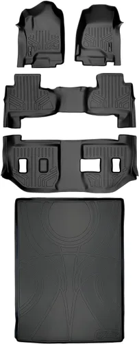 Miniatura 12 de SMARTLINER Alfombrillas de piso de ajuste personalizado para Chevrolet Suburban 2007-2014