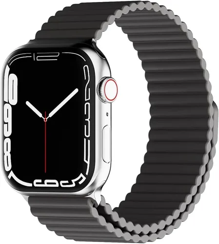 Miniatura 15 de HeiKe Correa magnética de silicona para Apple Watch Band de 1.929 in 1.811 in 1.772 in 1.732 in 1.654 in 1.614 in 1.575 in 1.496 in para hombres