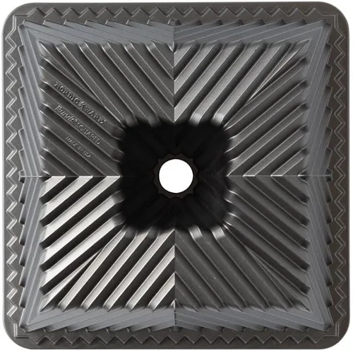 Miniatura 6 de Nordic Ware Bundt Sartén cuadrada, capacidad de 10 tazas, grafito