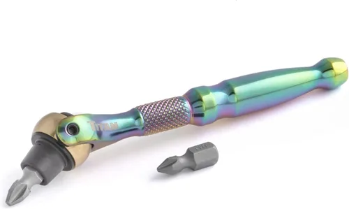 Miniatura 9 de Titan Tools 11318 - Destornillador con trinquete micro de 1/4 de pulgada x 4 pulgadas y 90 dientes - Plateado