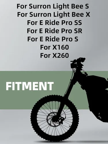 Miniatura 2 de JFG RACING Soporte para bicicleta Edirt, estriberas CNC para motocross eléctrica, Surron Light Bee X y S/E Ride Pro S SS SR/Talaria Dorado
