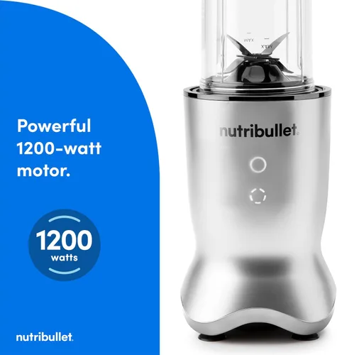 Miniatura 4 de nutribullet Batidora Ultra Personal, versión Deluxe, NB80500, 32 oz, Gris Plateado