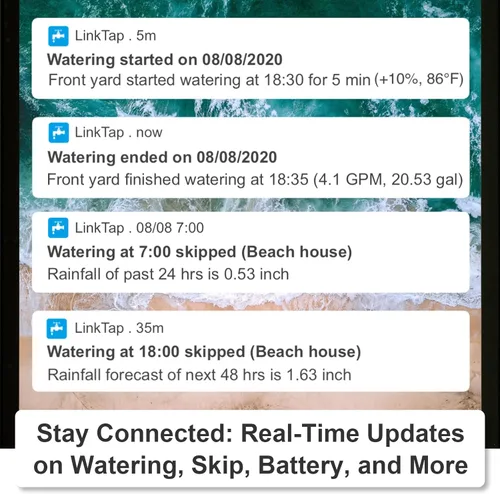 Miniatura 9 de LinkTap G2S - Temporizador de agua inteligente y pasarela, mayor rango que el temporizador de manguera WiFi, detección de fallas en tiempo real