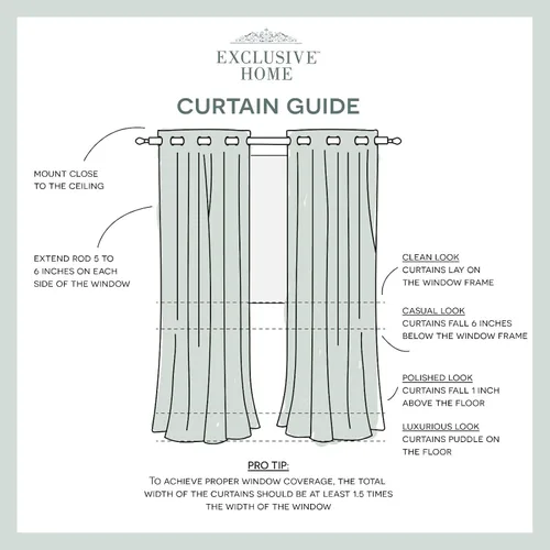Miniatura 6 de Par de paneles de cortinas Wilshire Sheer de Exclusive Home Curtains para ventanas