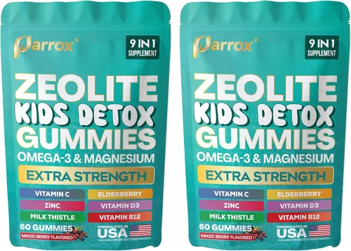 Miniatura 10 de Zeolite Kids - Gomitas 9 en 1 con zeolita, omega-3, magnesio, saúco, vitamina C, cardo mariano, vitamina D3, zinc, B12, sin azúcar