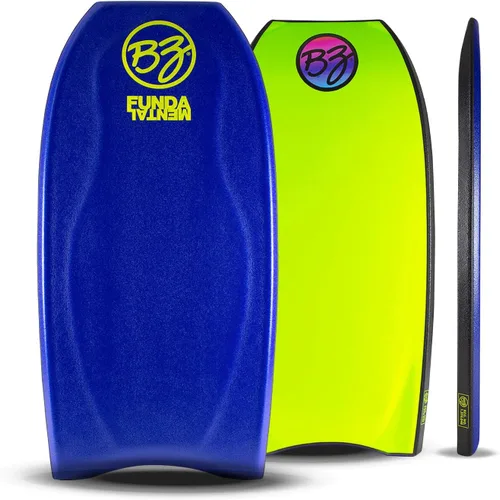 Miniatura 10 de BZ Bodyboards - Bodyboard fundamental - Pilotos avanzados - Zero-G Polypro Core - Surlyn Slick - Cubierta de celda H de 8 libras - Cola creciente