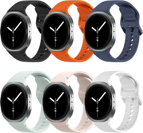 Miniatura 11 de TiMOVO - Paquete de 6 correas deportivas compatibles para Samsung Galaxy Watch 8 40 mm 44 mm/Galaxy Watch 8 Classic 46 mm (2025), correa de repuesto