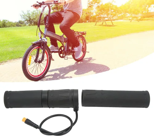 Miniatura 7 de Agarre eléctrico del acelerador, cómodo diseño dividido de goma, control de media rotación para motocicletas, bicicletas, scooters, jinetes