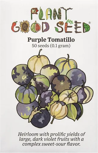 Miniatura 6 de Plant Good Seed Semillas de tomatillo orgánico Toma Verde – Paquete de 50, semillas tradicionales para plantar verduras – Suministros de jardinería