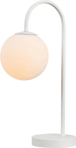 Miniatura 7 de JONATHAN Y Lámpara de mesa con globo de cristal negro de 18.25 pulgadas, lámpara de noche minimalista de mediados de siglo para dormitorio, sala