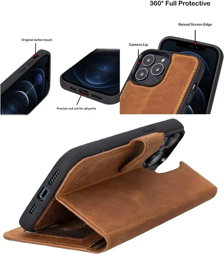 Miniatura 6 de VENOULT - Funda tipo cartera compatible con iPhone 14 Pro MAX / 15 Pro MAX para hombre o mujer, 15 Pro / 15 Plus / 14 Pro MAX todos los demás